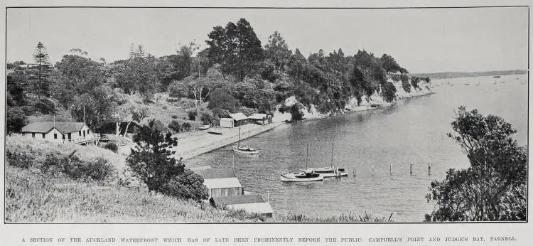 A section of the Auckland waterfront which has of late been prominently before the public