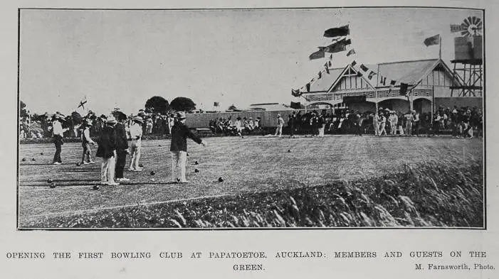 Opening The First Bowling Club At Papatoetoe, Auckland