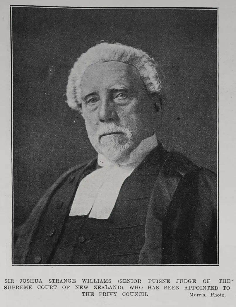 Sir Joshua Strange Williams (Senior Puisne Judge Of The Supreme Court Of New Zealand)