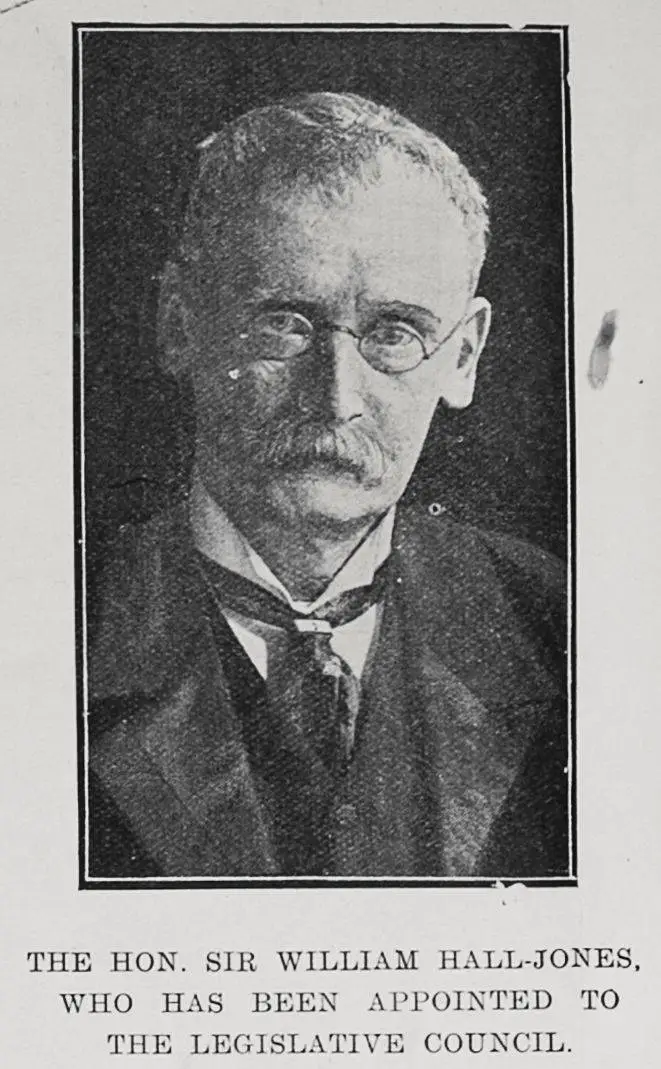 The Hon, Sir William Hall-Jones, Who Has Been Appointed To The Legislative Council