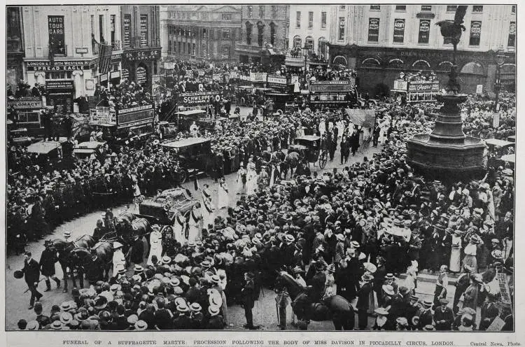 Funeral Of A Suffragette Martyr