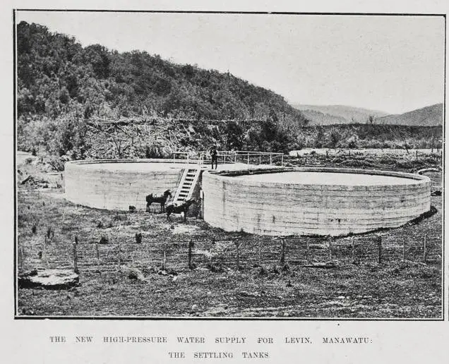 The new high-pressure water supply for Levin, Manawatu