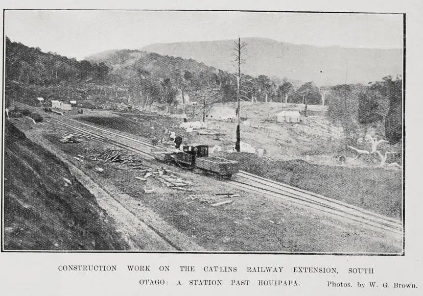 Construction Work On The Catlins Railway Extension, South Otago