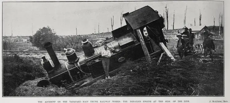 The Accident On The Taranaki - Main Trunk Railway Works