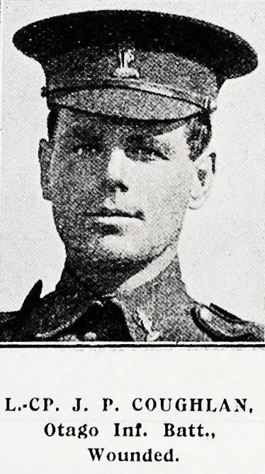 Lance-Corporal J. P. Coughlan, Otago Infantry Battalion, wounded