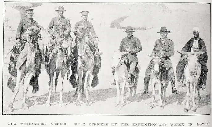 New Zealanders abroad: some officers of the Expeditionary Force in Egypt