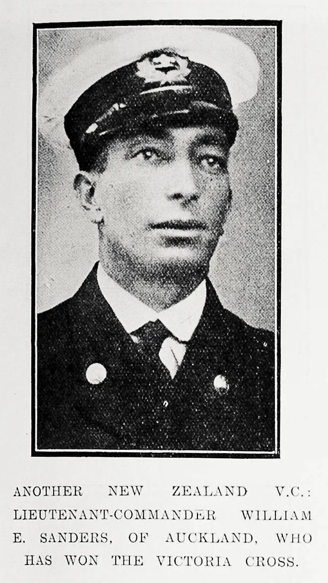Another New Zealand V C : Lieutenant-Commander William E Sanders of Auckland, who has won the Victoria Cross