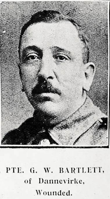 Pte G W Bartlett of Dannevirke, wounded