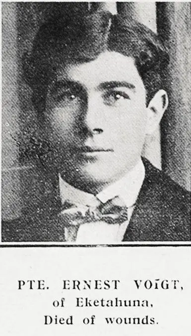Pte Ernest Voigt of Eketahuna, died of wounds