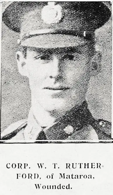 Corp. W. T. Rutherford, of Mataroa, Wounded