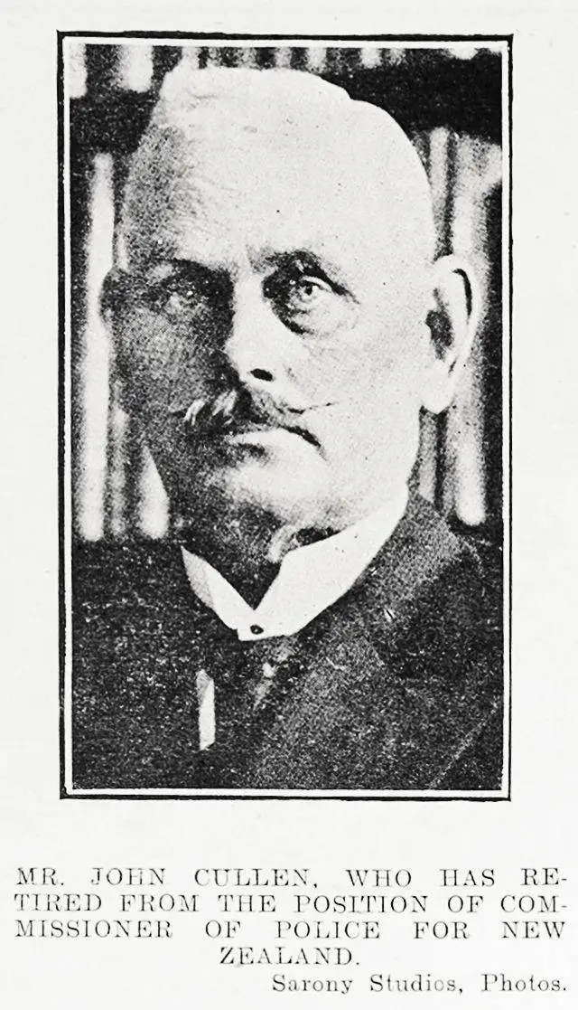 Mr John Cullen, who has retired from the position of Commissioner of Police for New Zealand