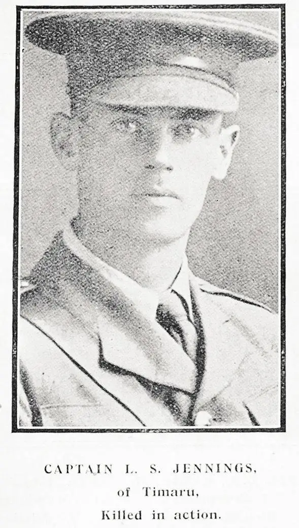 Captain L. S. Jennings, of Timaru, Killed in action