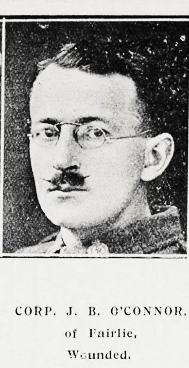 Corp. J. B. O'Connor, of Fairlie, wounded