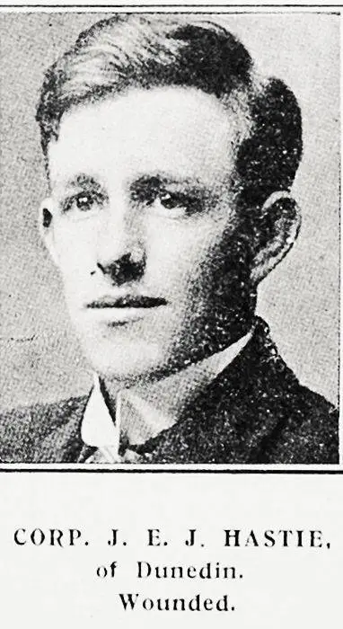 Corp J E Hastie of Dunedin, wounded