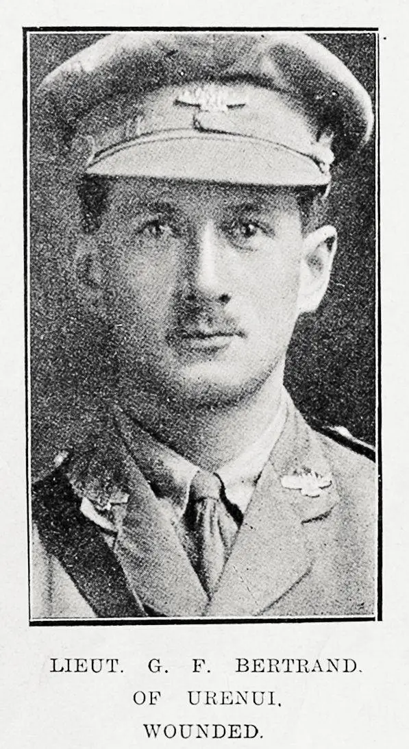 Lieut G F Bertrand of Urenui, wounded