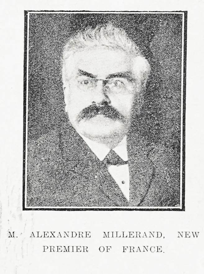 M. Alexandre Millerand, new Premier of France
