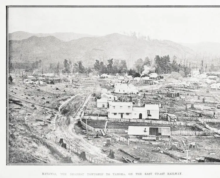 Matawai, the nearest township to Tahora, on the east coast railway