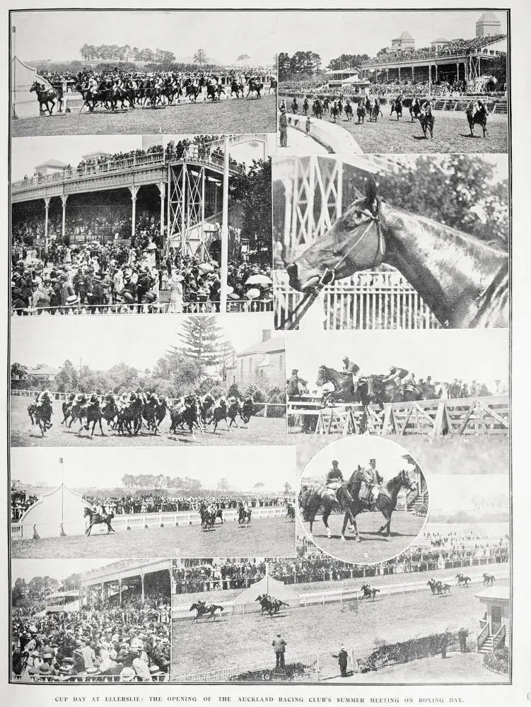 Cup Day at Ellerslie: the opening of the Auckland Racing Club's summer meeting on Boxing Day