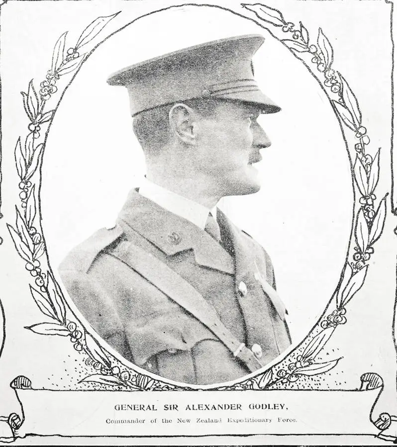 General Sir Alexander Godley, commander of the New Zealand Expeditionary Force