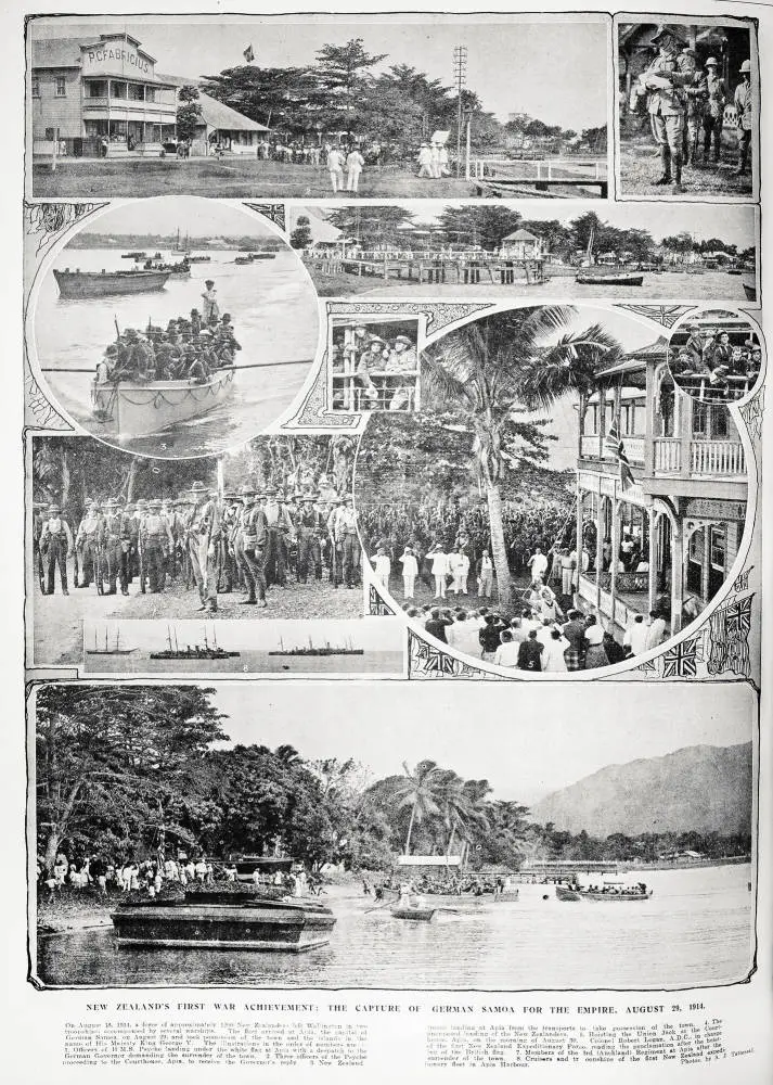 New Zealand's first war achievement: the capture of German Samoa for the Empire, August 29, 1914