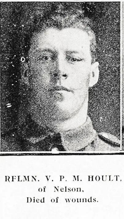 Rflmn. V. P. M. Hoult, of Nelson, died of wounds