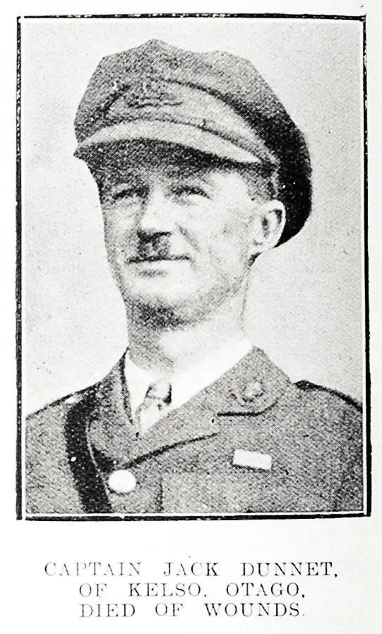 Captain Jack Dunnet, of Kelso, Otago. Died of wounds