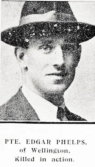 Pte. Edgar Phelps, of Wellington, killed in action