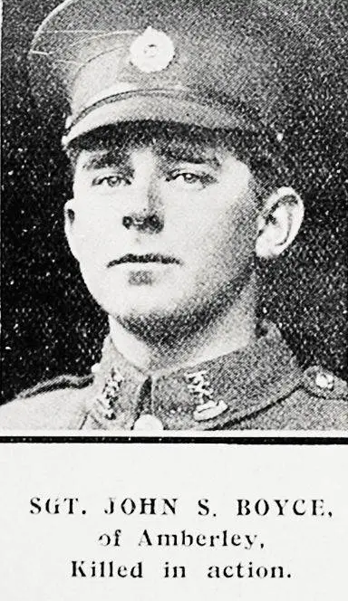 Sgt. John S. Boyce, of Amberley, killed in action