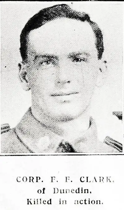 Corp. F. F. Clark, of Dunedin, killed in action