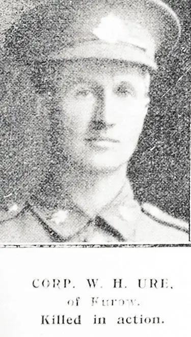 Corp. W. H. Ure, of Kurow, killed in action