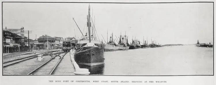 The Busy Port of Greymouth, West Coast, South Island