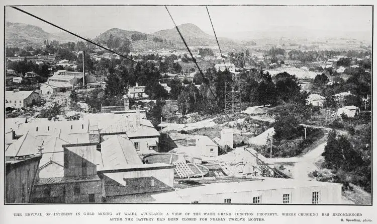 The revival of interest in gold mining at Waihi, Auckland