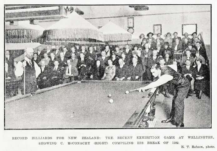 Record billiards for New Zealand: the recent exhibition game at Wellington