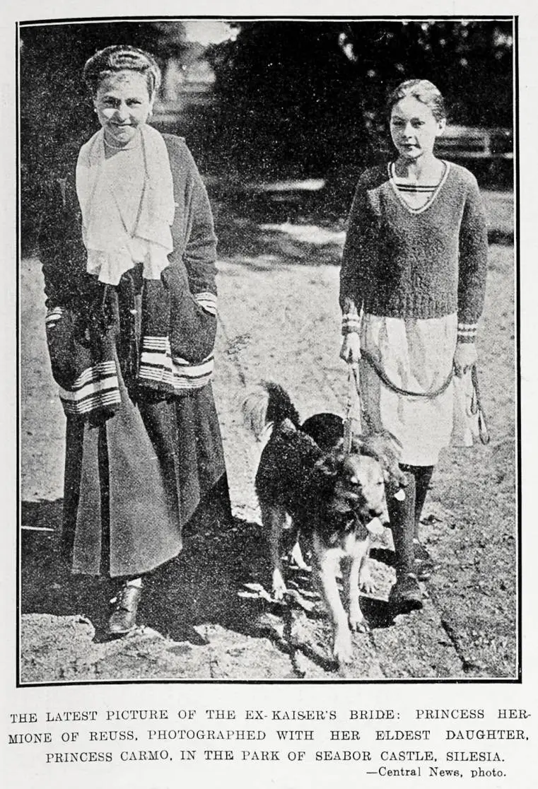 The latest picture of the ex-Kaiser's bride: Princess Hermione of Reuss