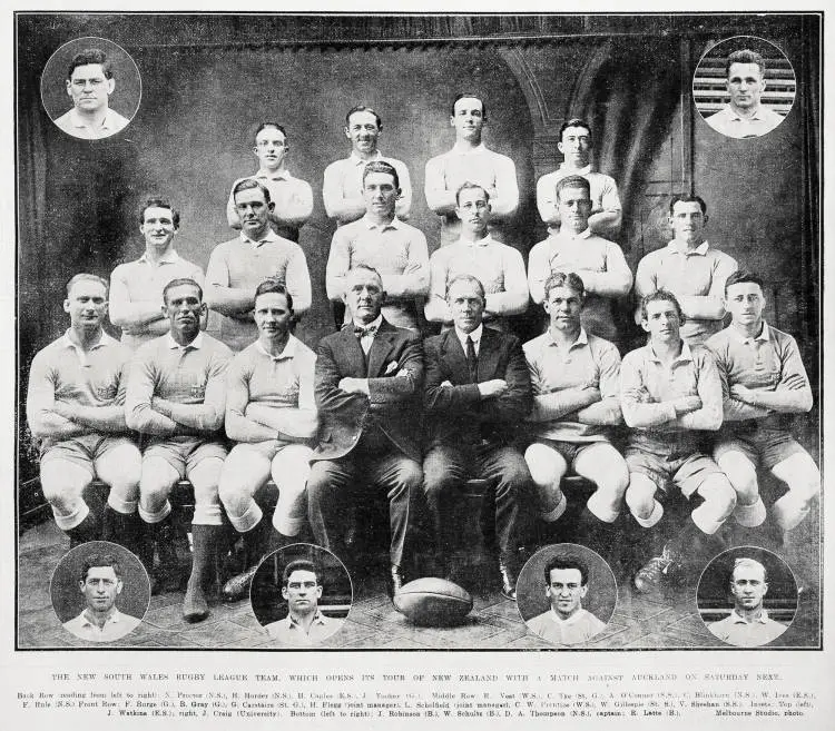 The New South Wales Rugby League team, which opens its tour of New Zealand with a match against Auckland on Saturday next
