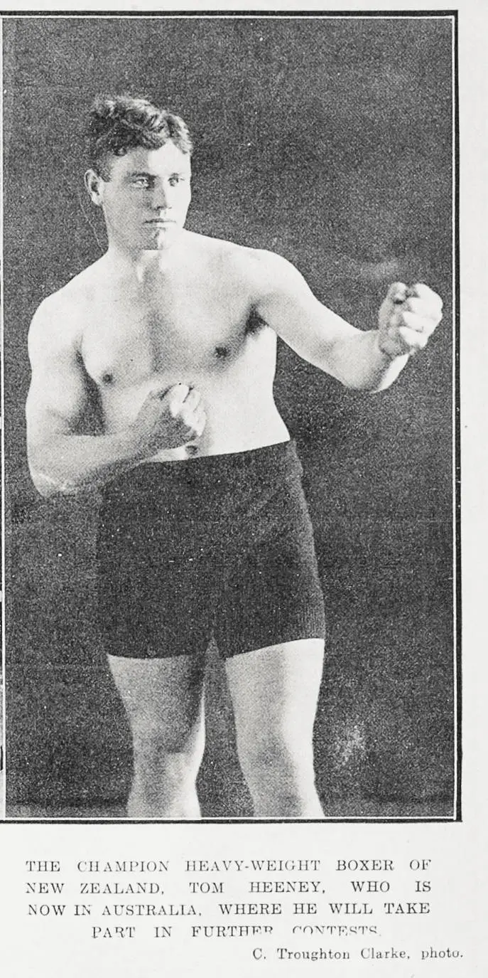 The champion heavy-weight boxer of New Zealand, Tom Heeney