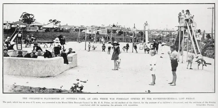 The children's playground at Potter's Park