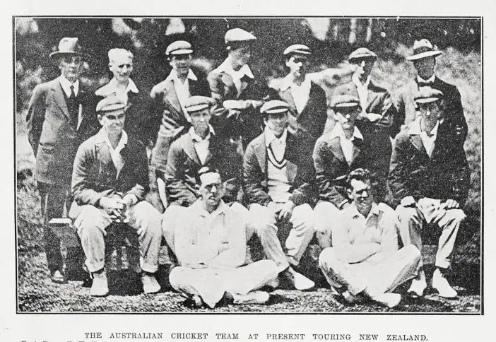 The Australian Cricket Team at present touring New Zealand