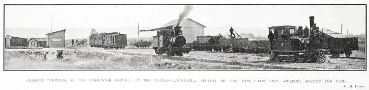 Present Terminus of the Passenger Service on the Tauranga- Taneatua Section of the Fast Coast Line: Awatere Station and Yard