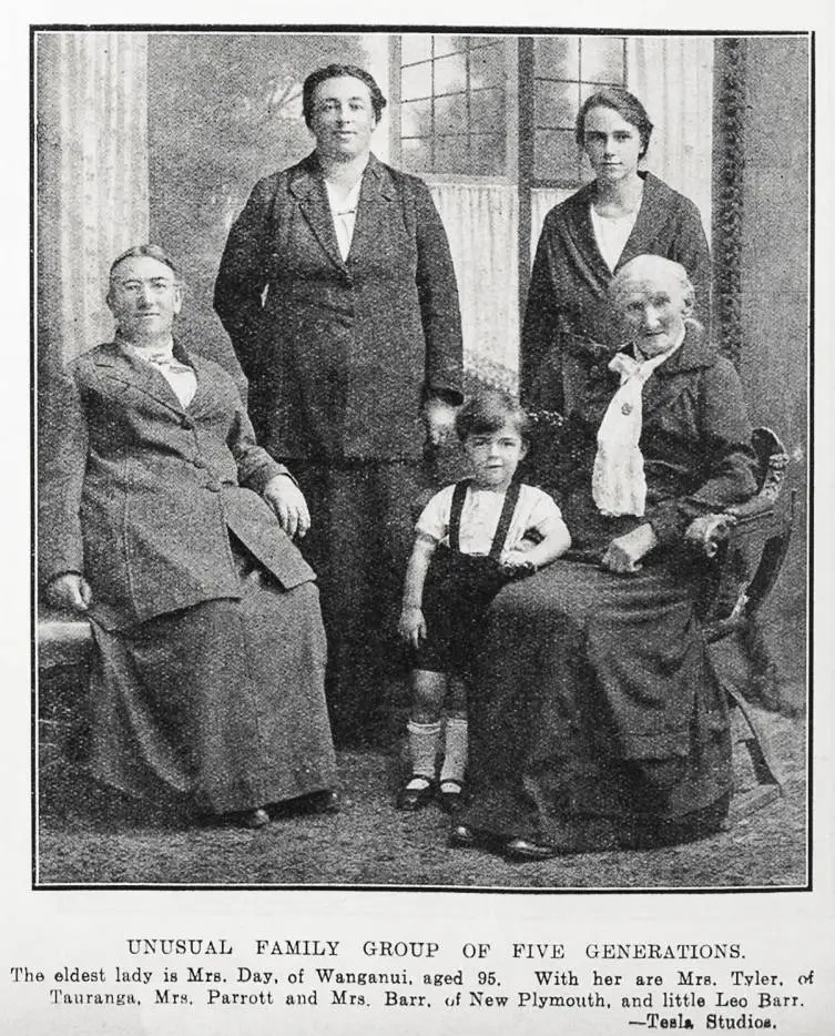 Unusual Family Group of Five Generations