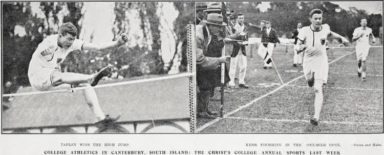 College Athletic In Canterbury, South Island: The Christ's College Annual Sports Last Week