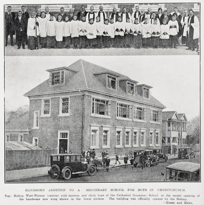 Handsome addition to a secondary school for boys in Christchurch