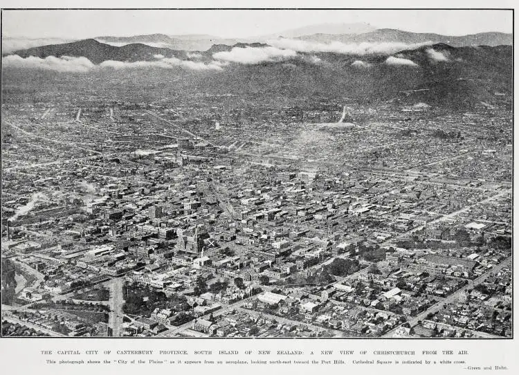 The Capital City Of Canterbury Province, South Island Of New Zealand: A New View Of Christchurch From The Air