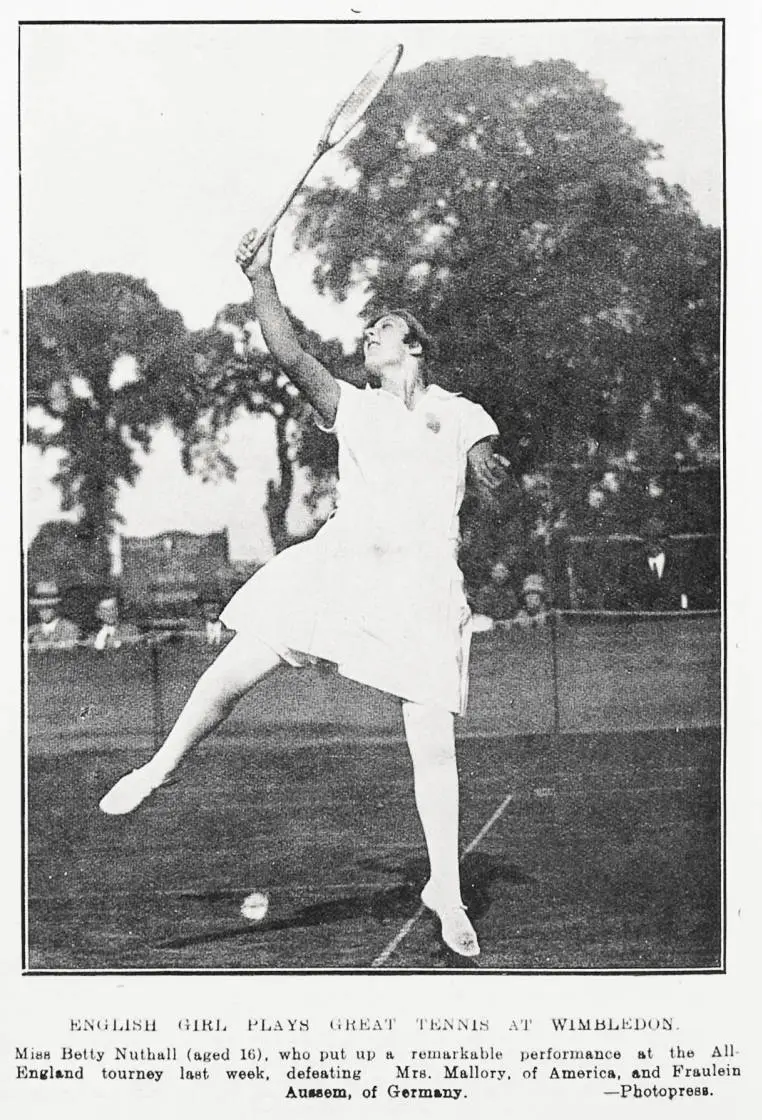 English Girl Plays Great Tennis At Wimbledon