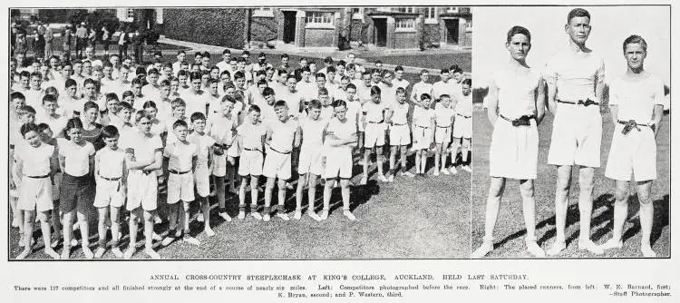 Annual cross-country steeplechase at King's College, Auckland, held last Saturday