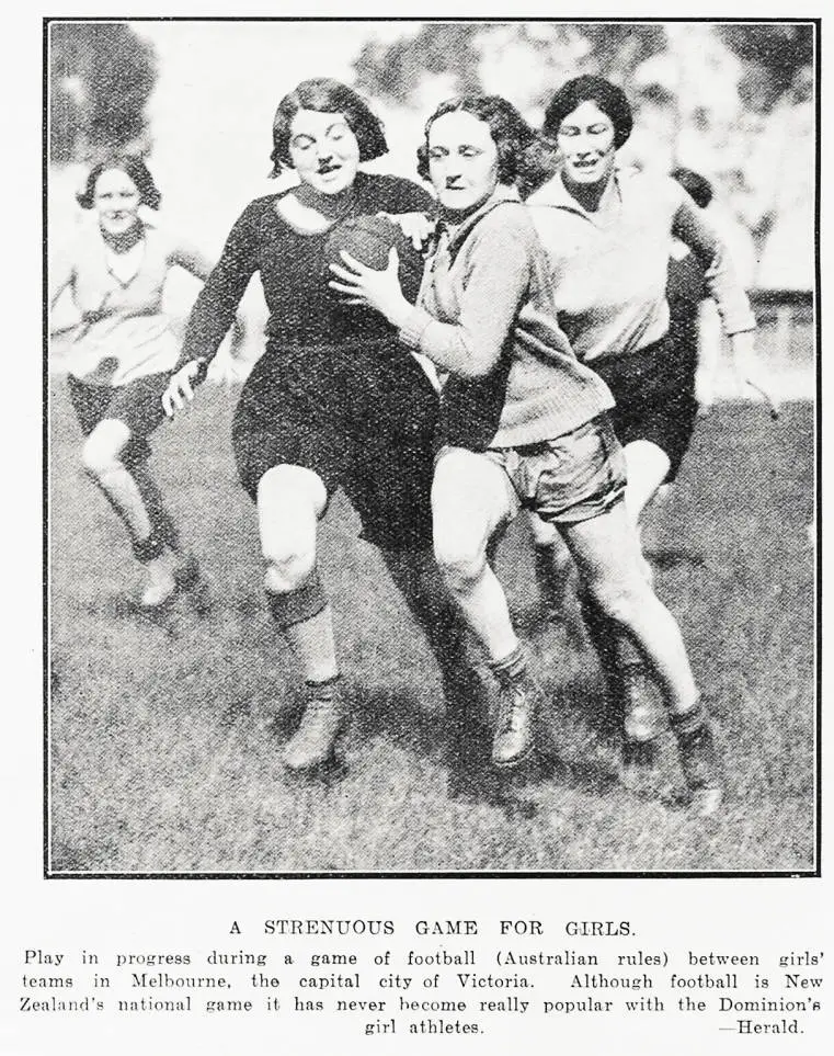 A strenuous game for girls