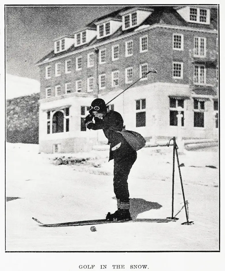 Golf in the snow