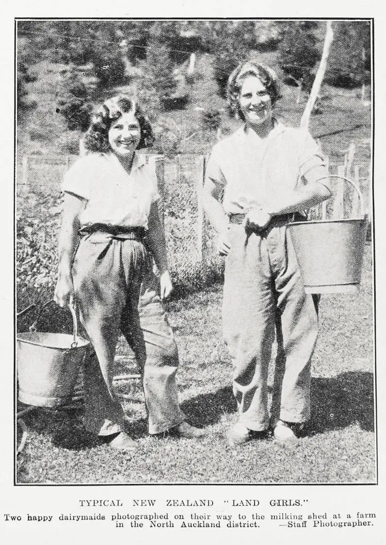 Typical New Zealand 'land girls'