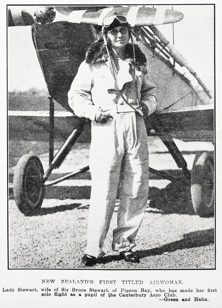 New Zealand's first titled airwoman