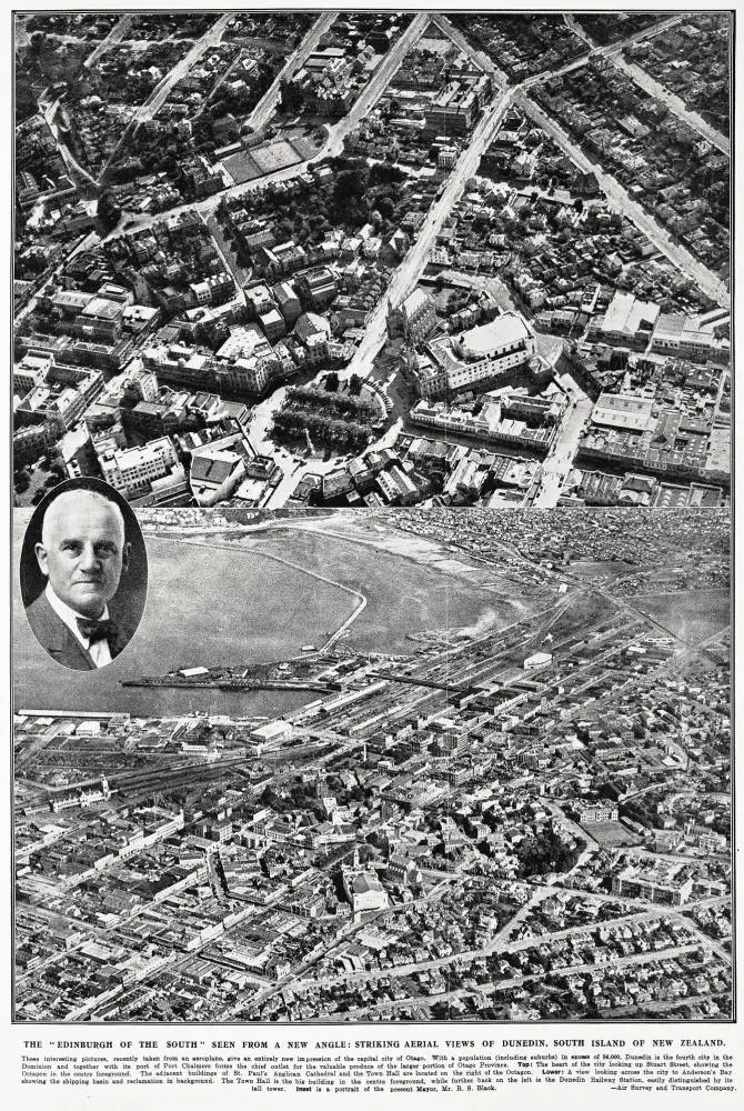 The 'Edinburgh of the South' seen from a new angle: striking aerial views of Dunedin, South Island of New Zealand